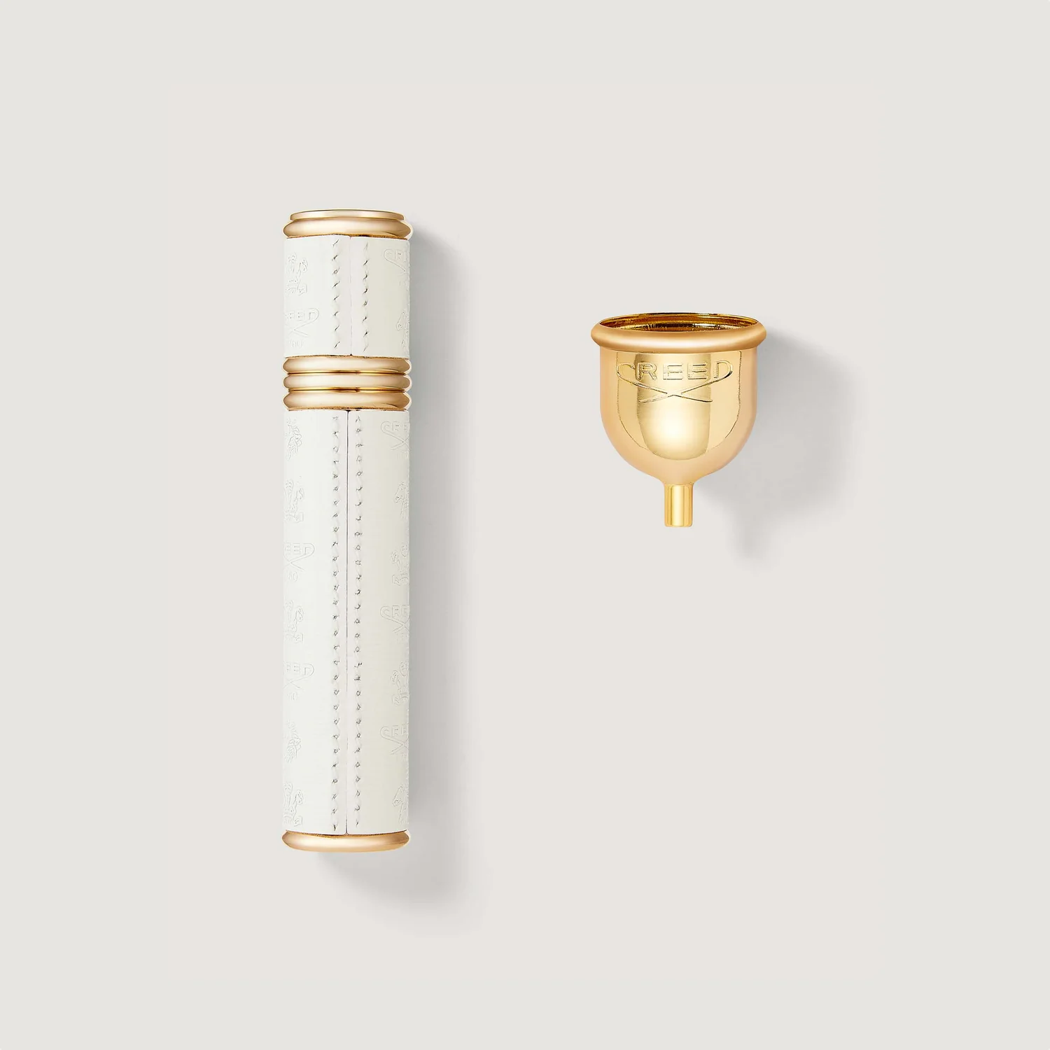 Refillable Travel Perfume Atomiser 10ml - Gold/White